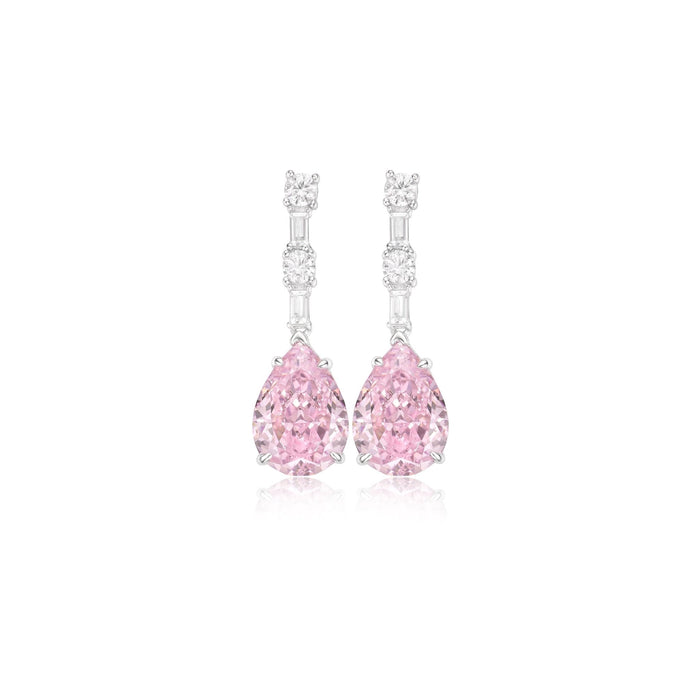 Angel's Tear Sakura Pink Dangle Earrings - Gem Vivi