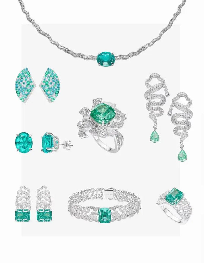 Aqua Ocean Mirage Earrings - Gem Vivi