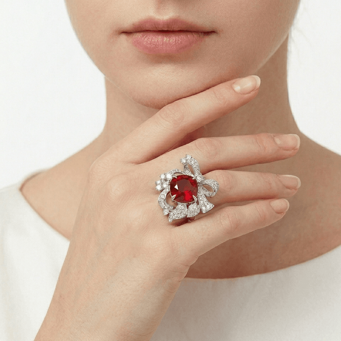 Bloom Ribbon Ring - Gem Vivi