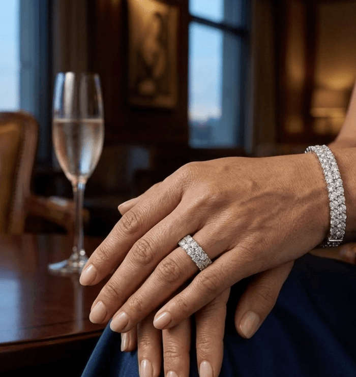 Celeste Double Row Eternity Ring - Gem Vivi
