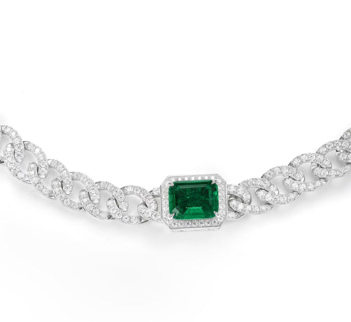 Emerald Ice Cuban Bracelet - Gem Vivi