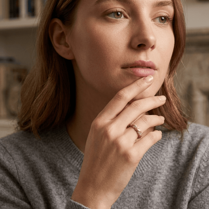 Evelyn Twist Eternity Ring - Gem Vivi