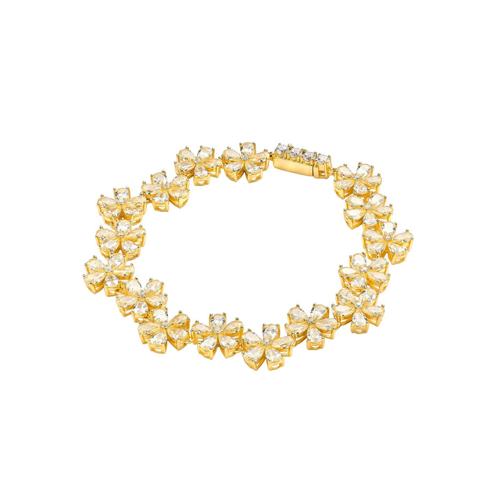 Golden Blossom Floral Bracelet - Gem Vivi