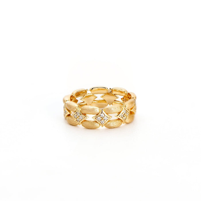 Golden Georgiana Link Band - Gem Vivi