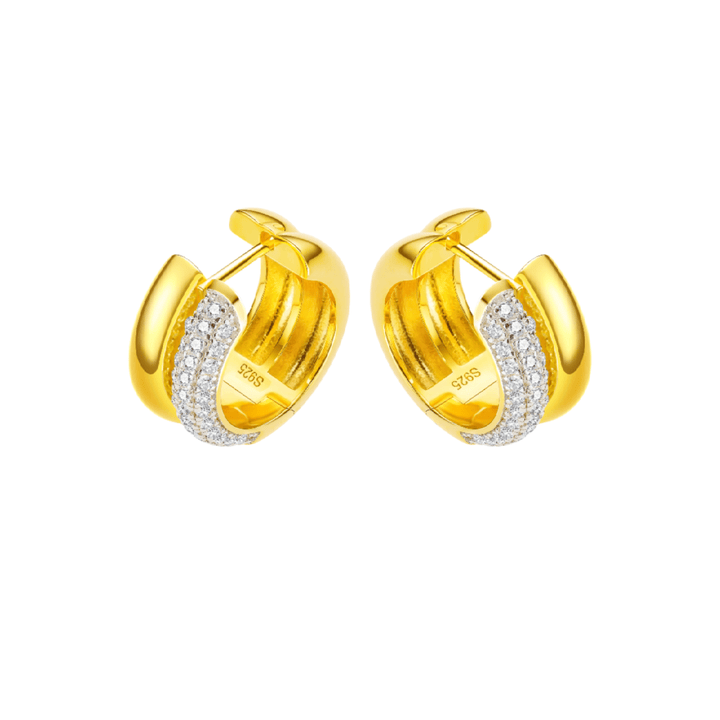 Golden Glow Hoops - Gem Vivi