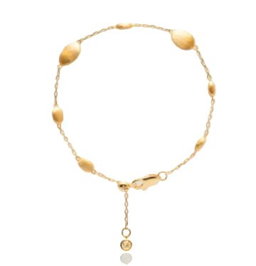 Golden Pebble Chain Bracelet - Gem Vivi