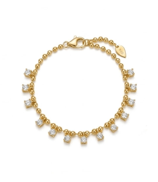 Golden Radiance Tiny Bead Bracelet - Gem Vivi