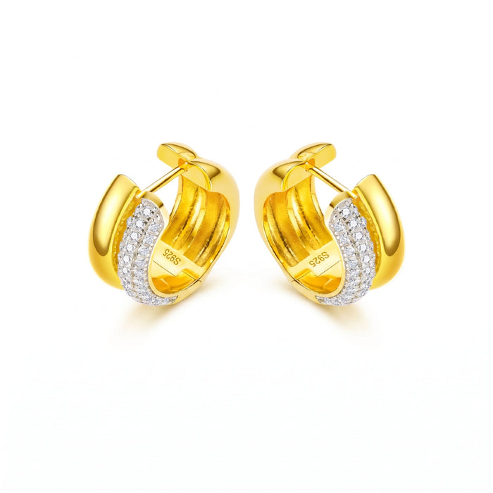 Golden Solaris Hoops - Gem Vivi