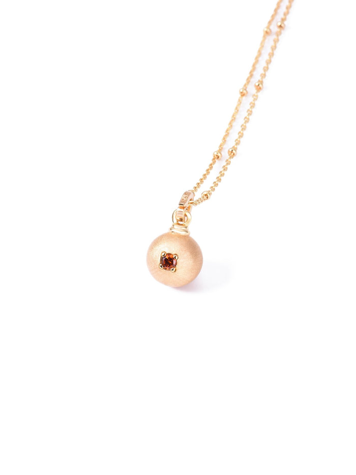 Honey Glow Solitaire Necklace - Gem Vivi