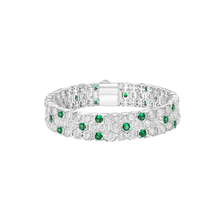 Imperial Garden Emerald Bracelet - Gem Vivi