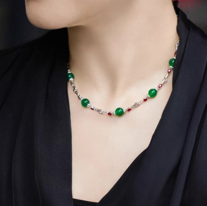 Imperial Orchard Jade Necklace - Gem Vivi