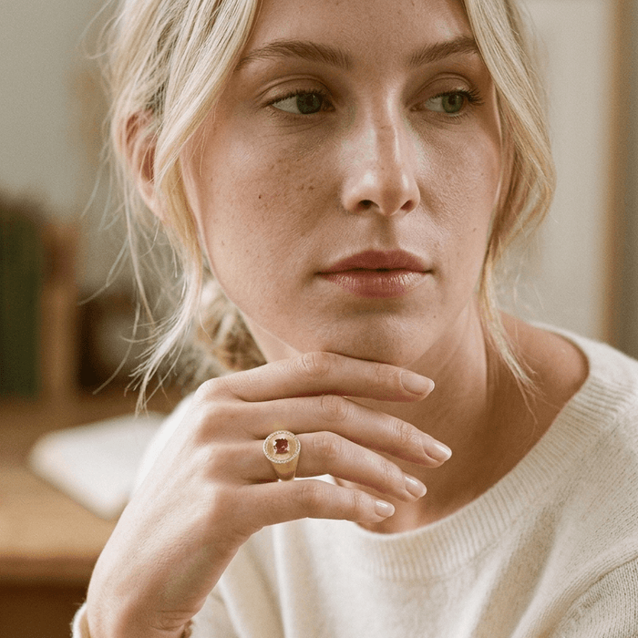 Ivy Signet Ring - Gem Vivi