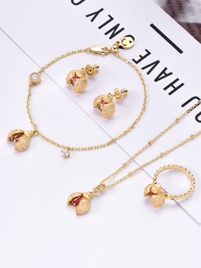 Ladybug Red Earrings - Gem Vivi