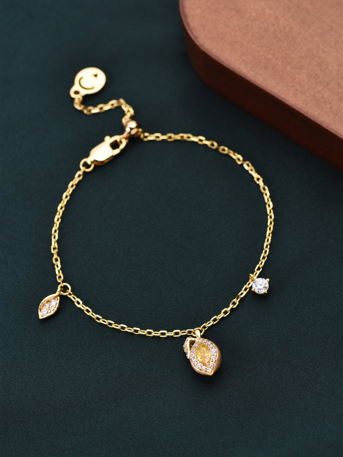 Lemon Canary Yellow Bracelet - Gem Vivi