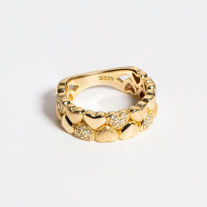 Luna Hearts Eternity Ring - Gem Vivi