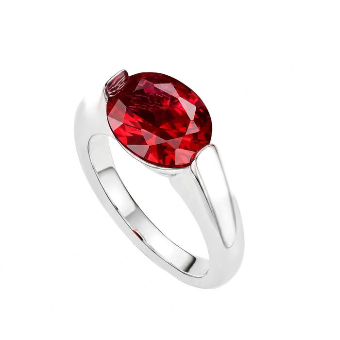 Luxe Oval Solitaire Ring - Gem Vivi