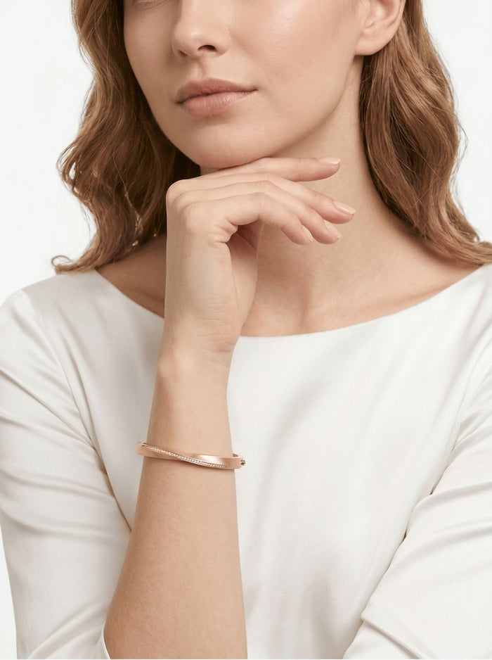 Luxe Satin Curve Bangle - Gem Vivi