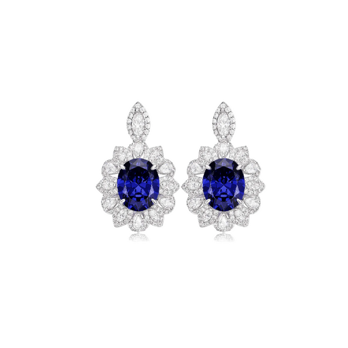 Midnight Glow Halo Earrings - Gem Vivi