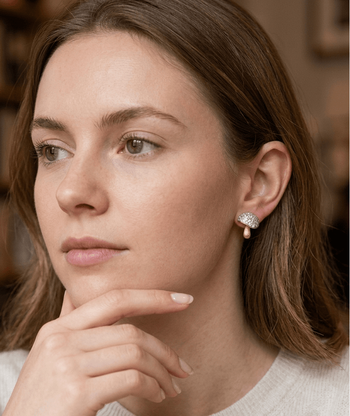 Mushroom Earrings - Gem Vivi