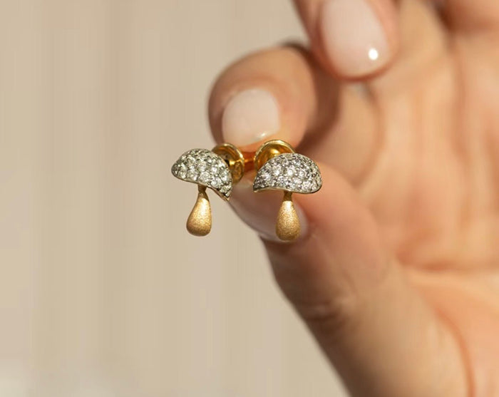 Mushroom Earrings - Gem Vivi