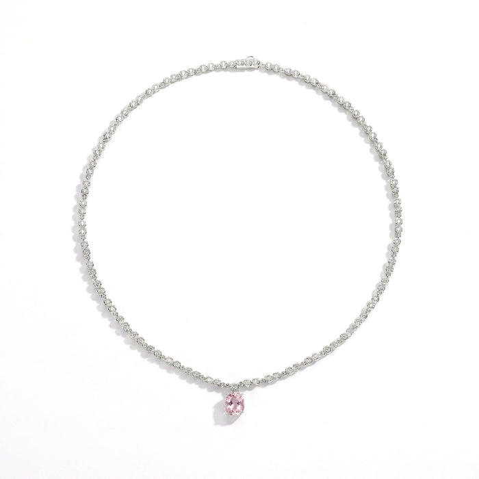 Blush Radiance Tennis Necklace