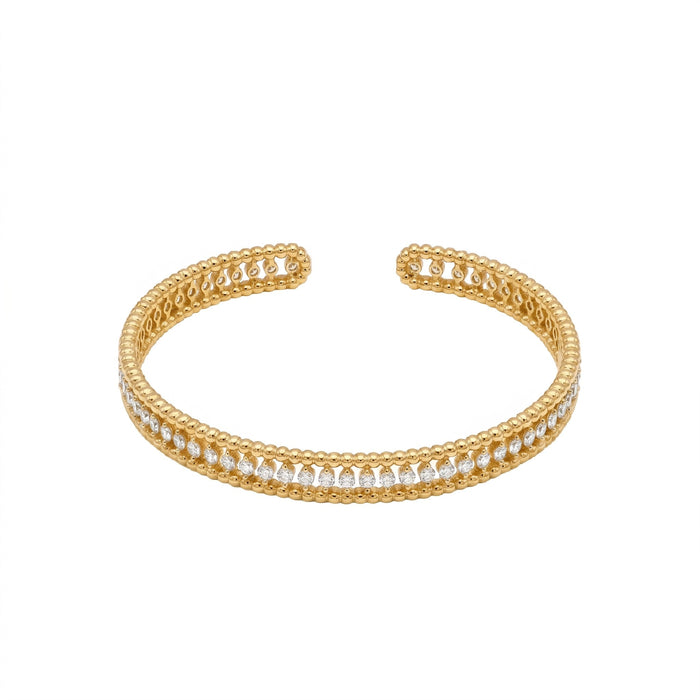 Olympia Beaded Sparkle Bangle - Gem Vivi
