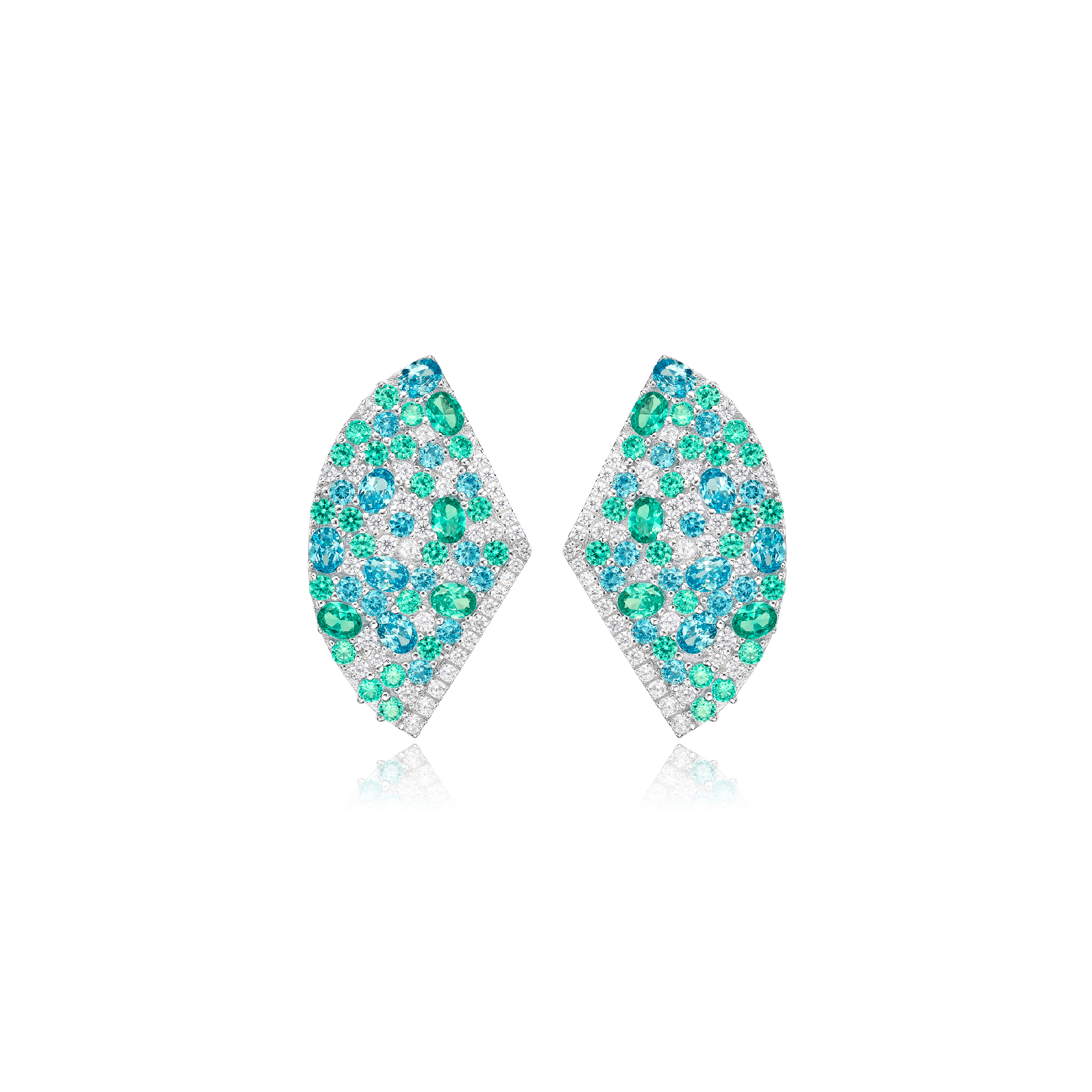 Paraiba Ocean Mirage Earrings - Gem Vivi