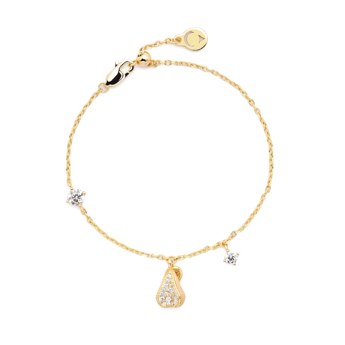 Pear White Bracelet - Gem Vivi