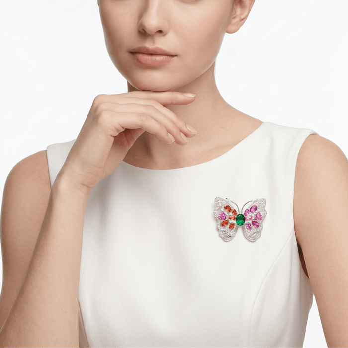 Prism Flutter Butterfly Brooch - Gem Vivi