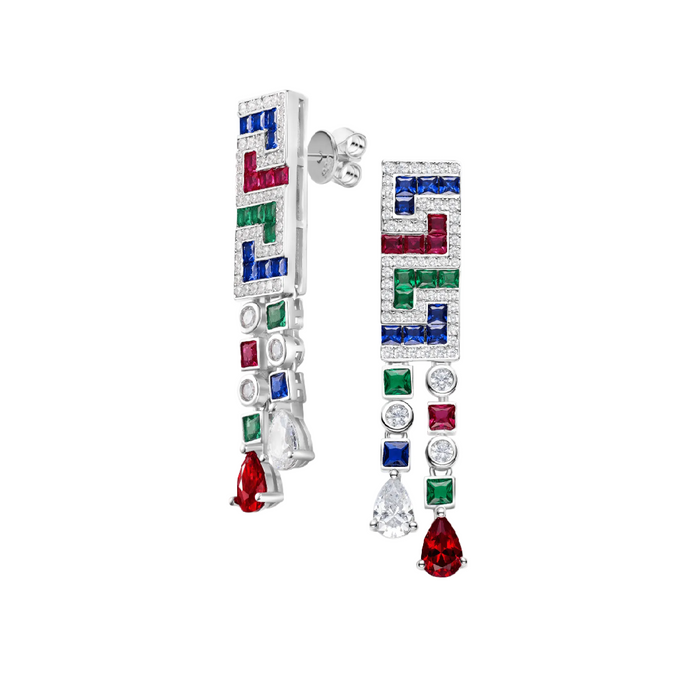 Prism Labyrinth Earrings - Gem Vivi