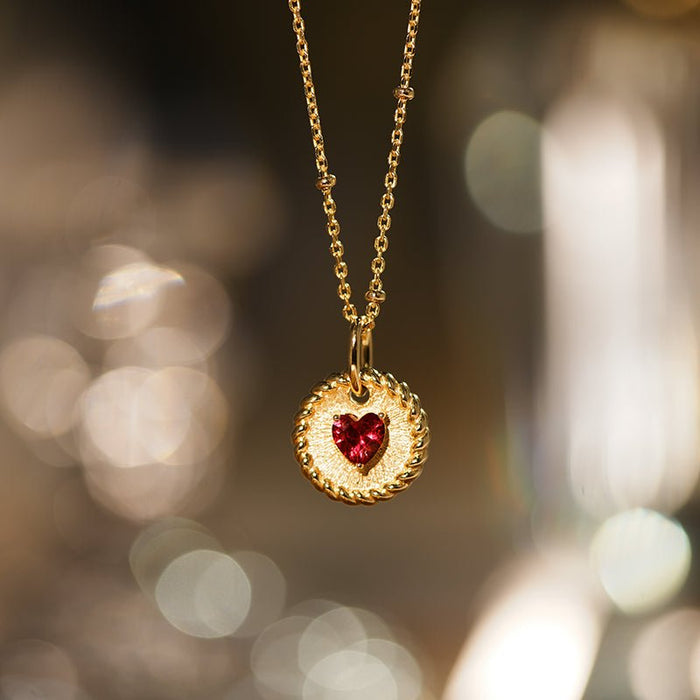 Radiant Heart Medallion Necklace - Gem Vivi
