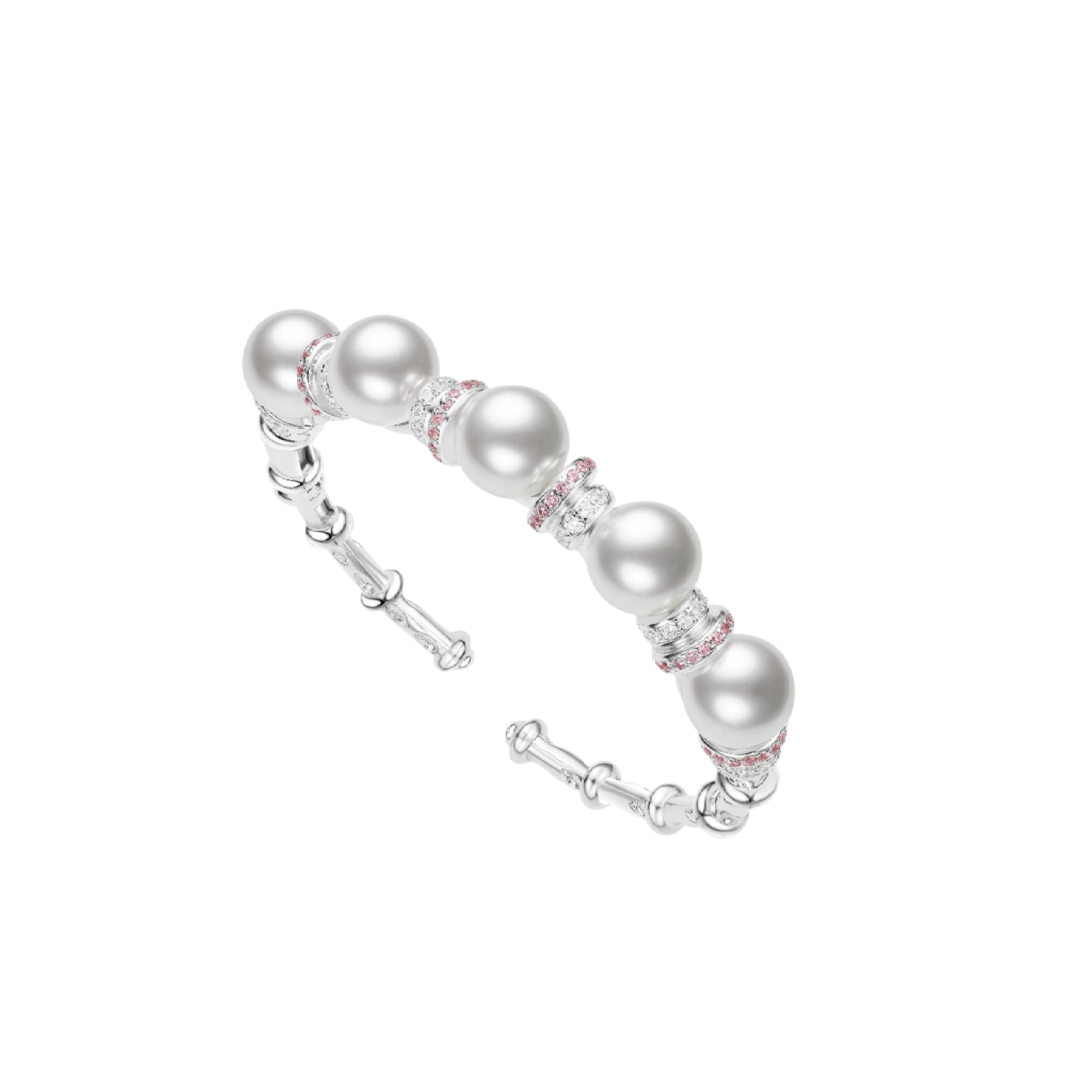 Radiant Pearl Bangle Bracelet - Gem Vivi