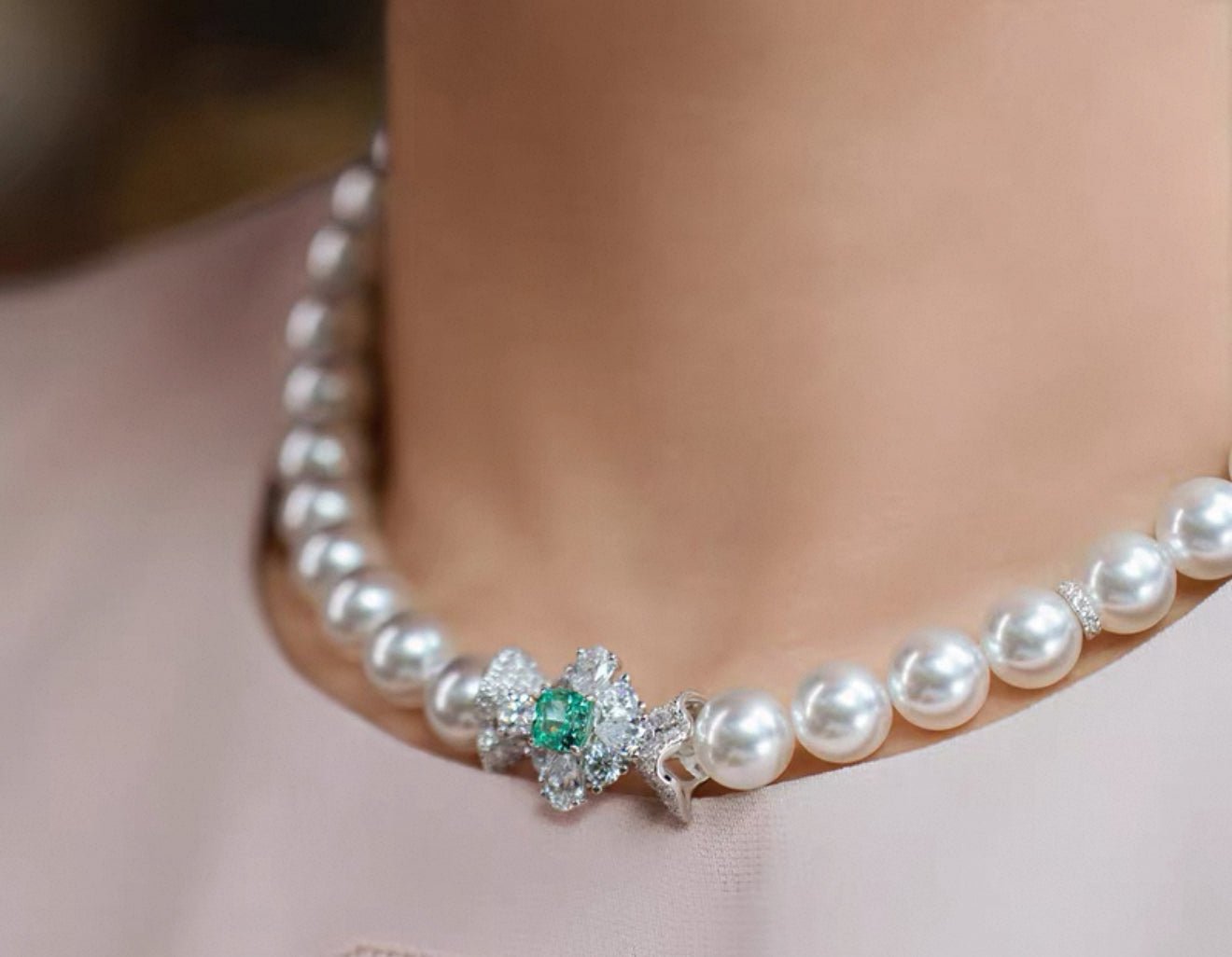Radiant Pearl Beaded Necklace - Gem Vivi