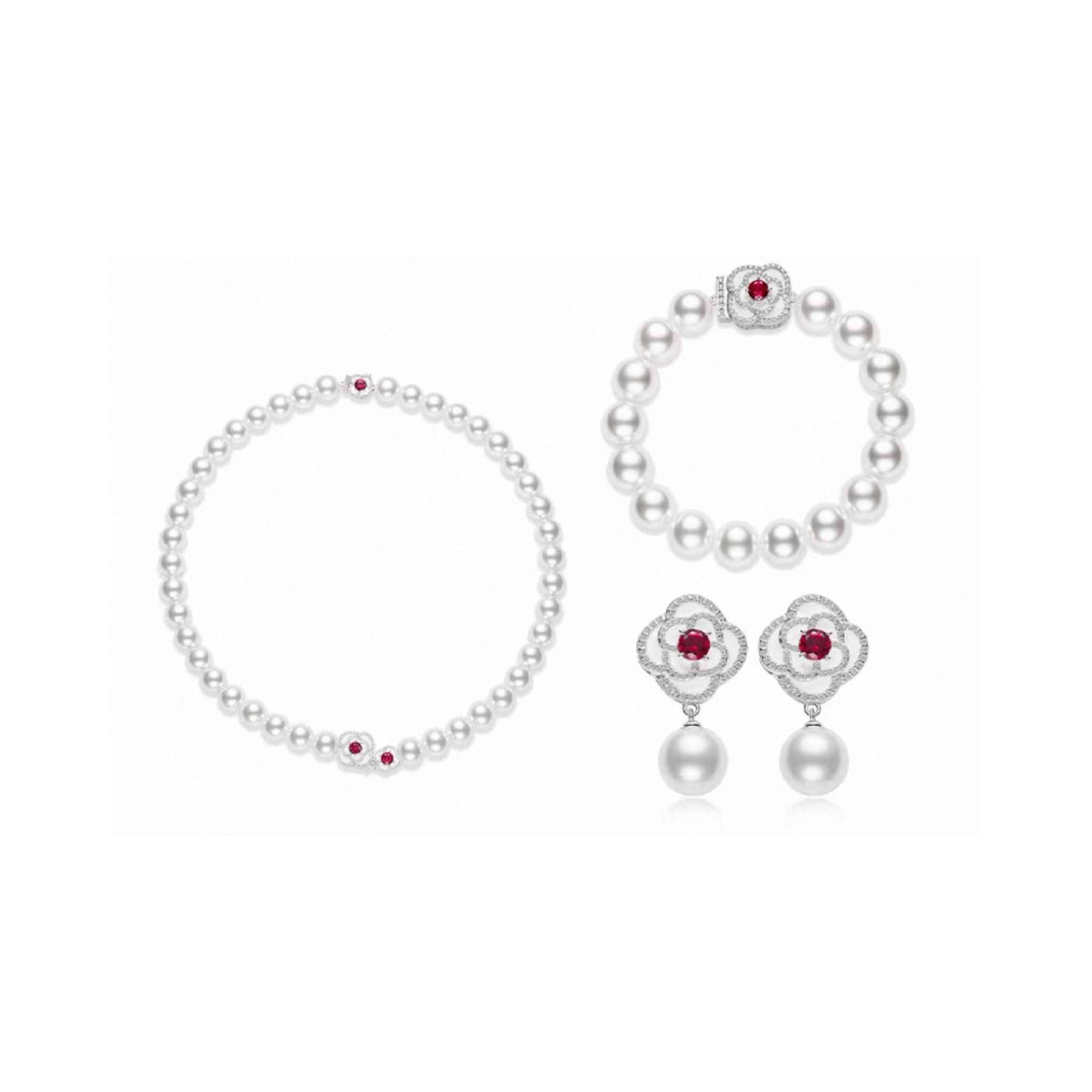 Ruby and Pearl Bracelet - Gem Vivi