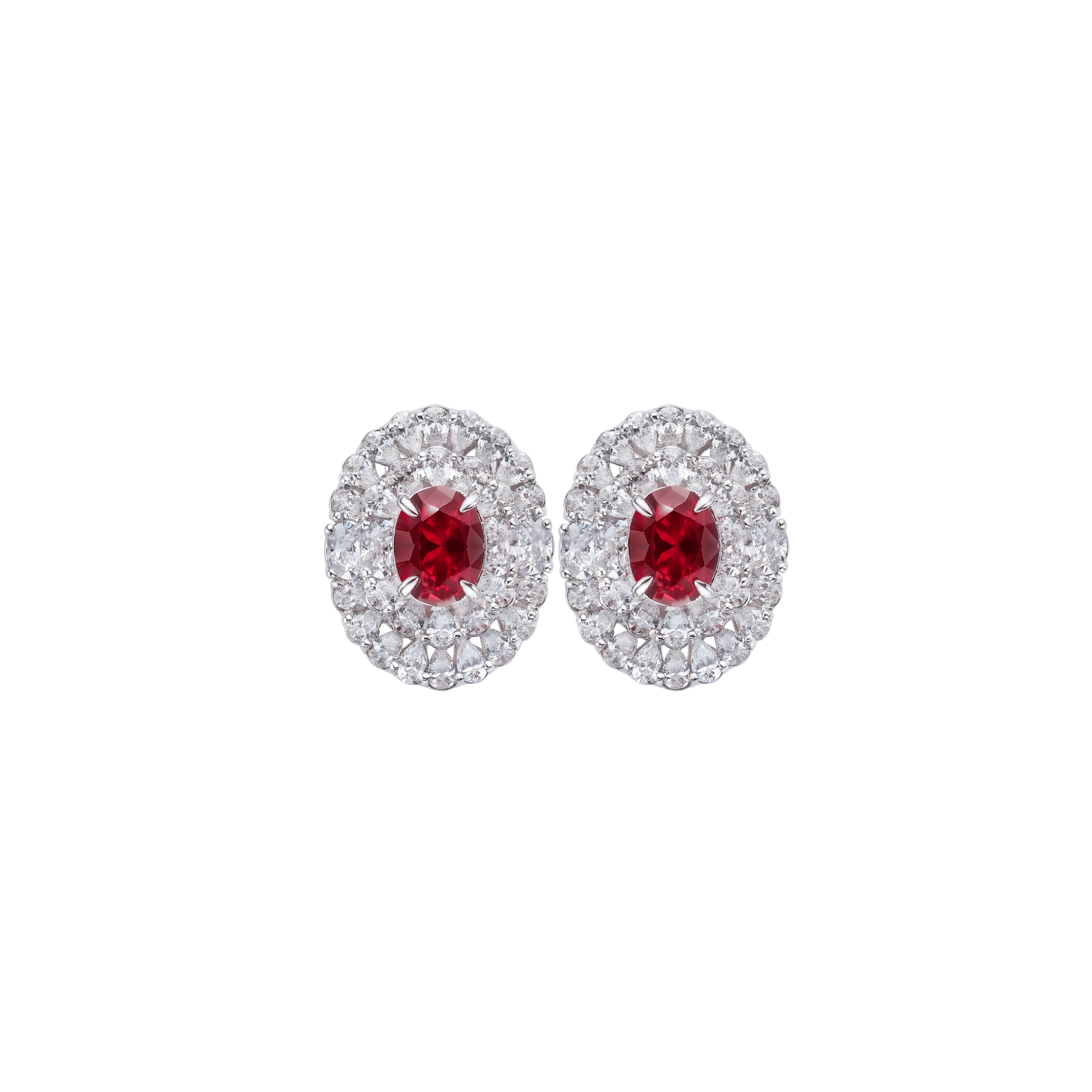 Ruby Radiance Stud Earrings - Gem Vivi