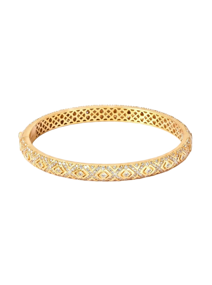 Selena Lattice Bangle - Gem Vivi
