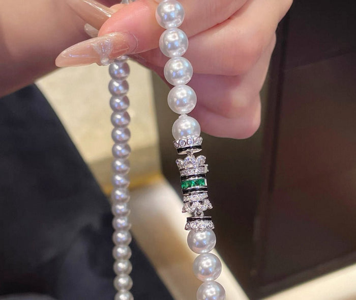 Shimmering Pearl Necklace - Gem Vivi