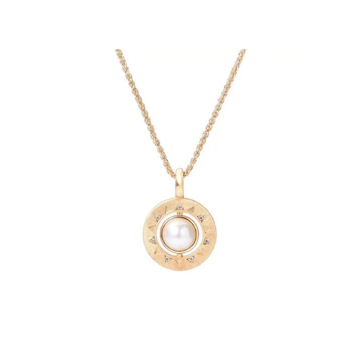 Solara Pearl Pendant Necklace - Gem Vivi