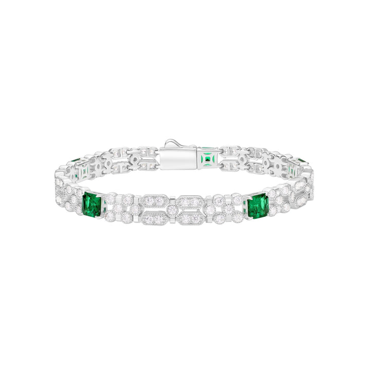 Square Emerald Bracelet - Gem Vivi