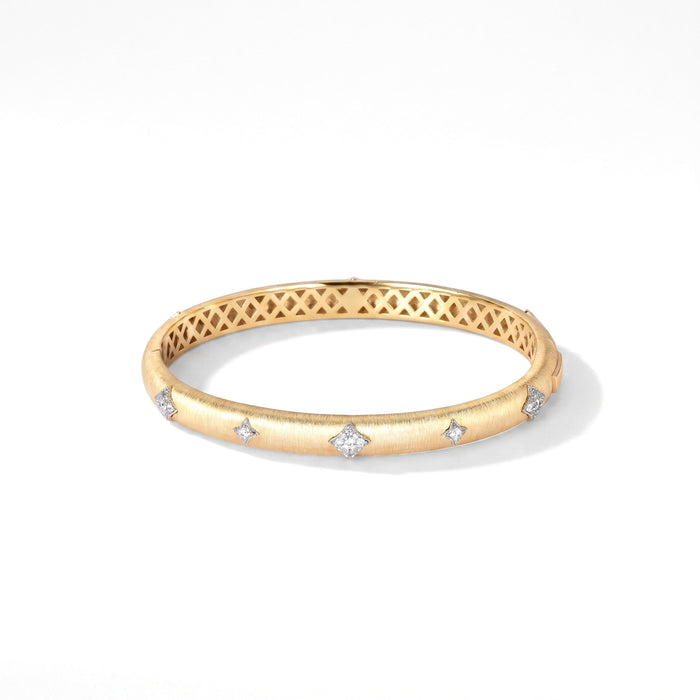 Starlight Brushed Gold Bangle - Gem Vivi