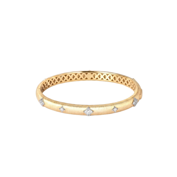 Starlight Brushed Gold Bangle - Gem Vivi