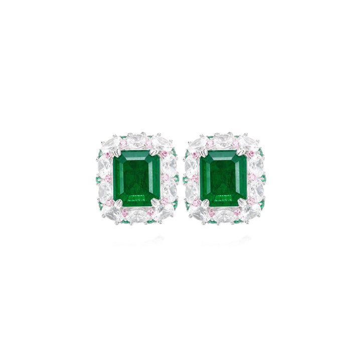 Verdant Emerald Stud Earrings - Gem Vivi