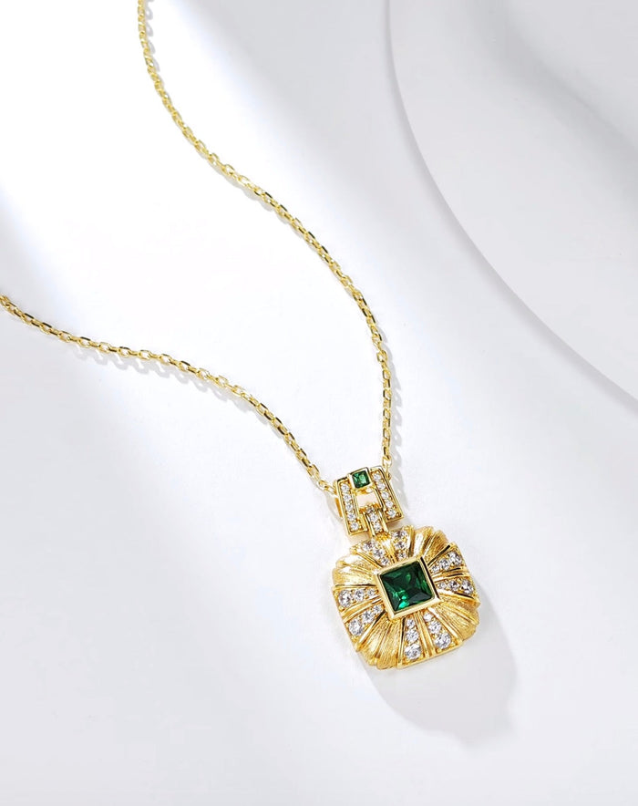 Verde Soleil Pendant Necklace - Gem Vivi