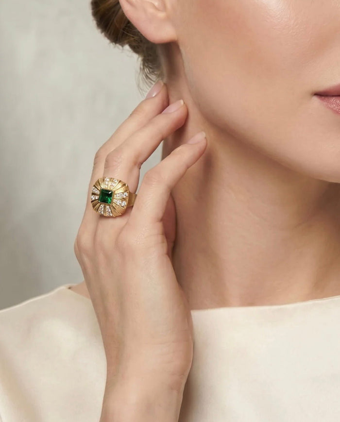 Verde Soleil Ring - Gem Vivi