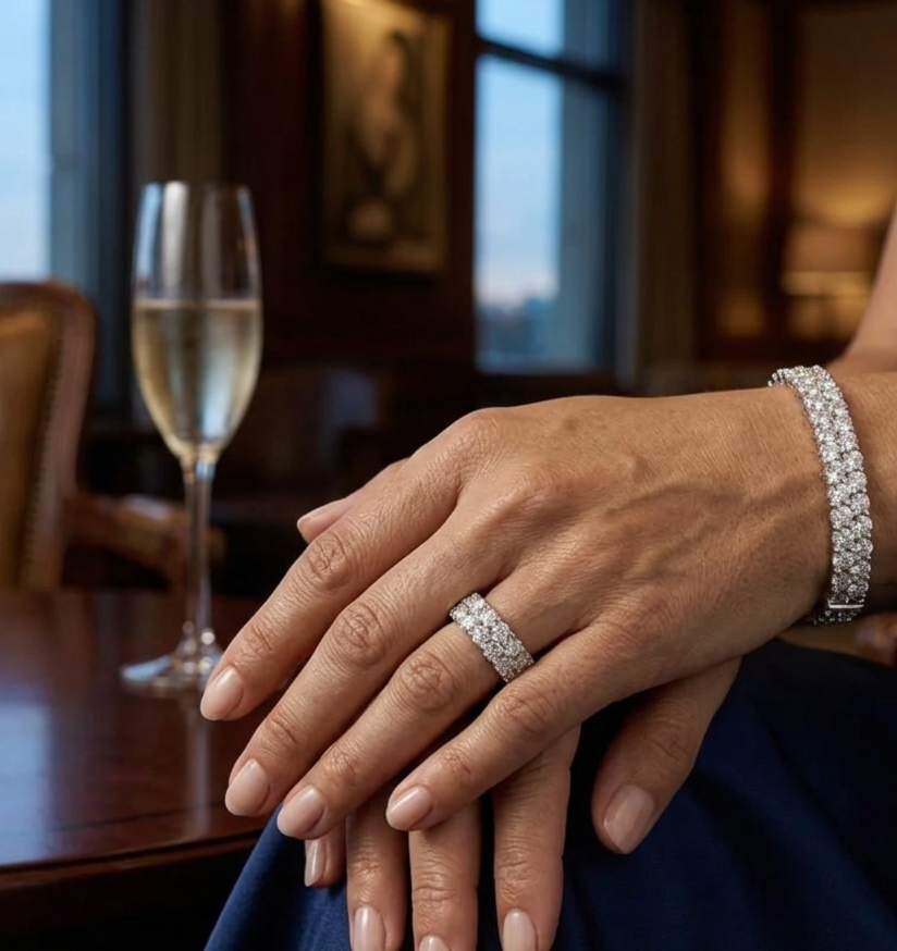 Celeste Double Row Eternity Ring