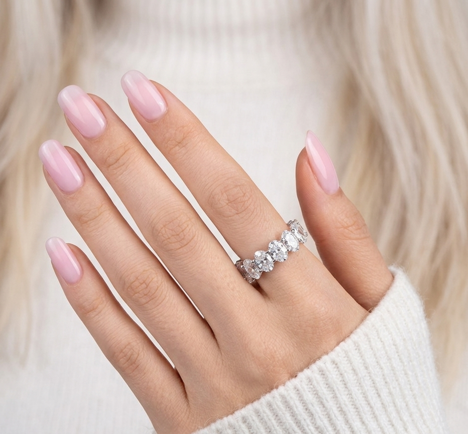 Celeste Oval Eternity Ring