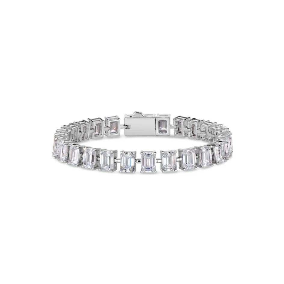 Regal Emerald Cut Tennis Bracelet