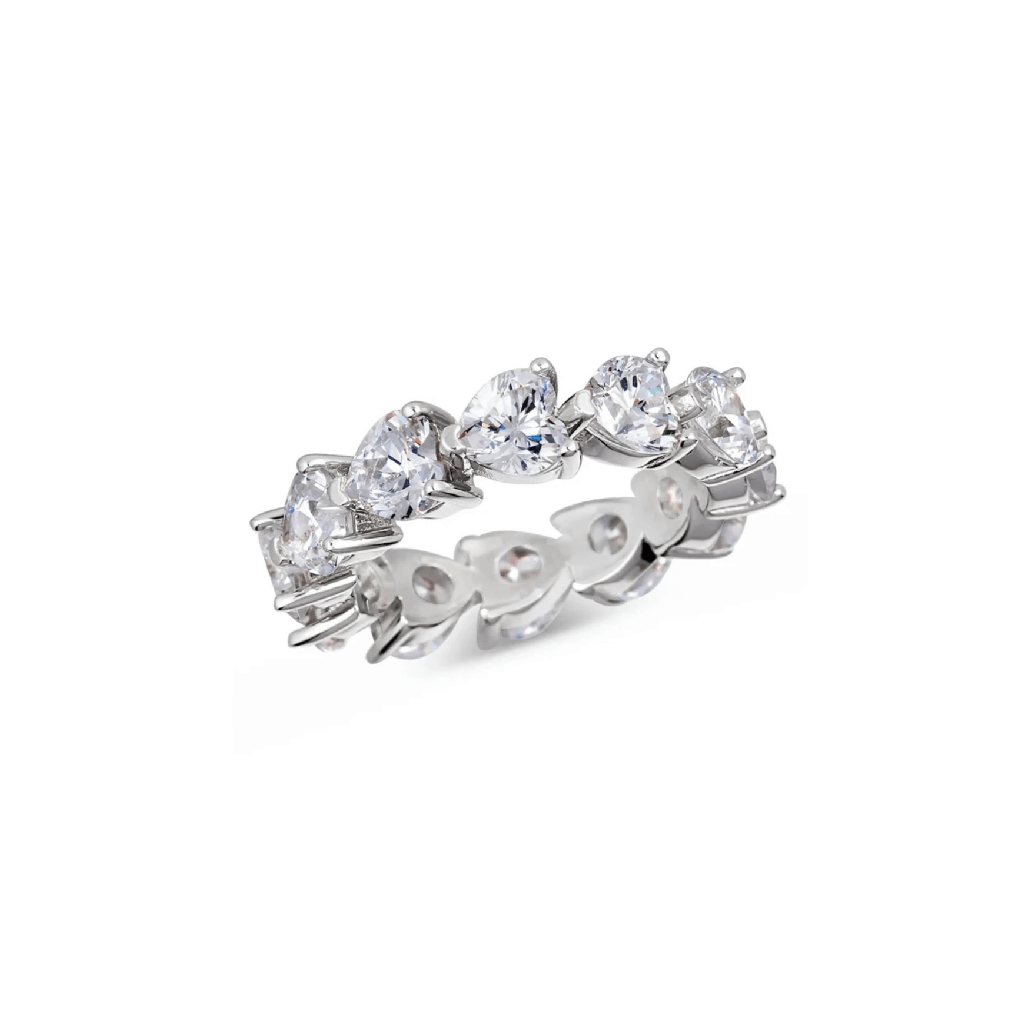 Amora Heart Eternity Ring - Gem Vivi