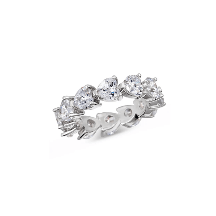 Amora Heart Eternity Ring - Gem Vivi