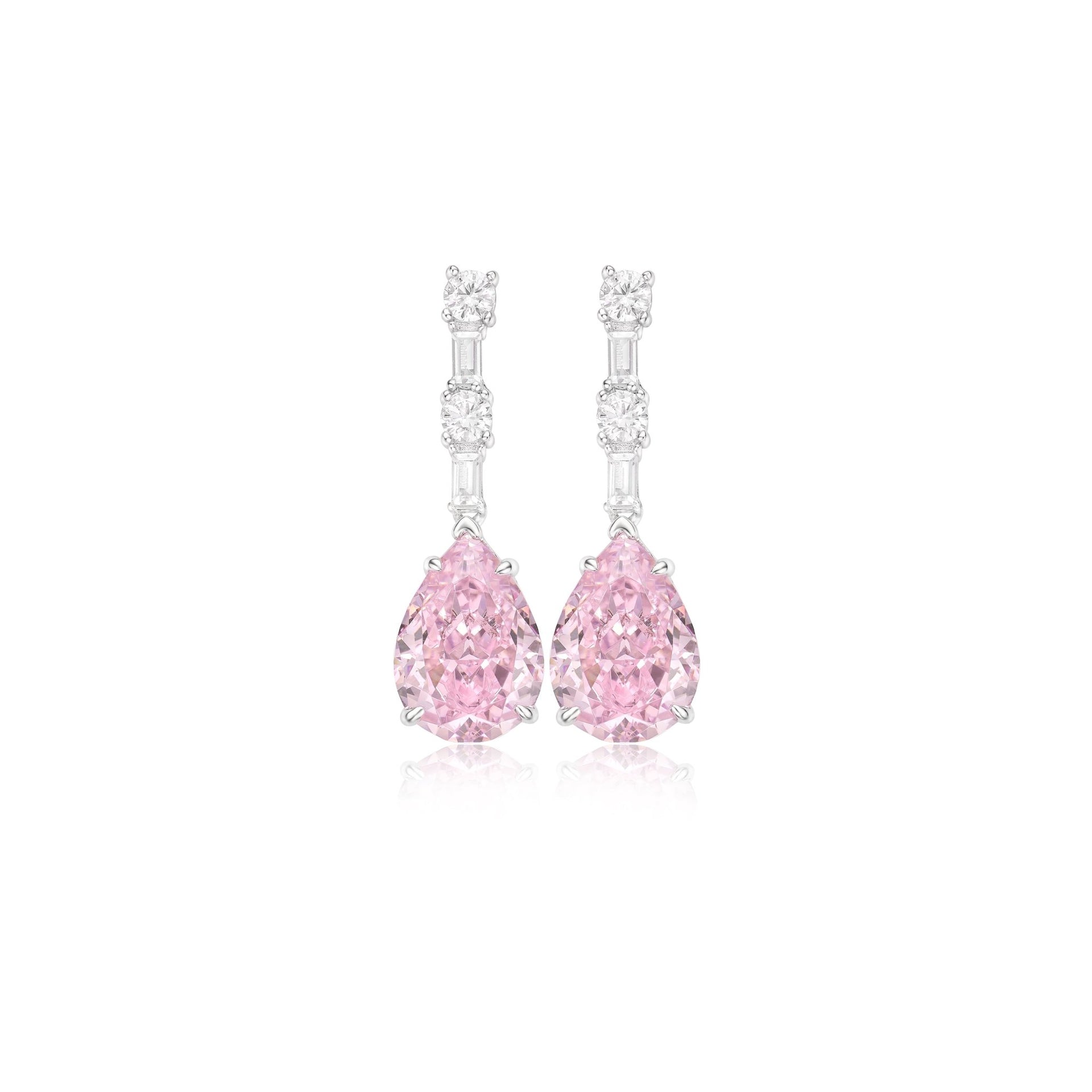 Angel's Tear Sakura Pink Dangle Earrings - Gem Vivi